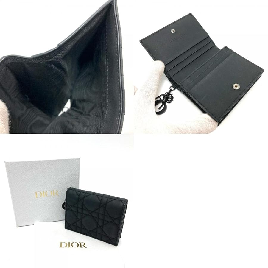 Christian Dior 折り財布 関税込】Dior レディ ディオール 二つ折り財布 ミニウォレット